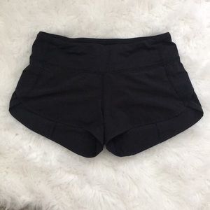 Lululemon Black Speed Shorts